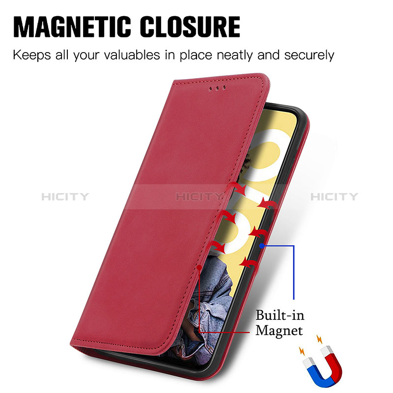 Coque Portefeuille Livre Cuir Etui Clapet S04D pour Realme Narzo N55 Plus