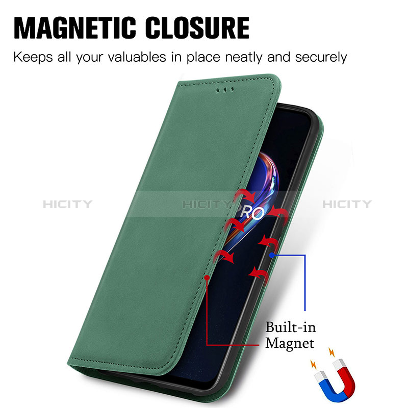 Coque Portefeuille Livre Cuir Etui Clapet S04D pour Realme Q5 5G Plus