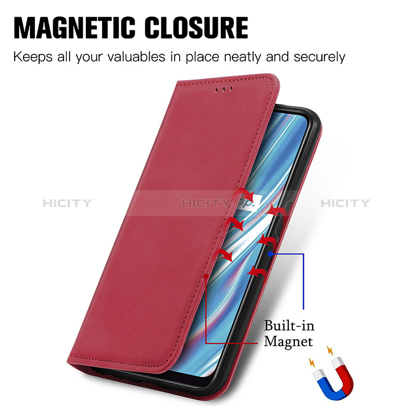 Coque Portefeuille Livre Cuir Etui Clapet S04D pour Realme V11 5G Plus