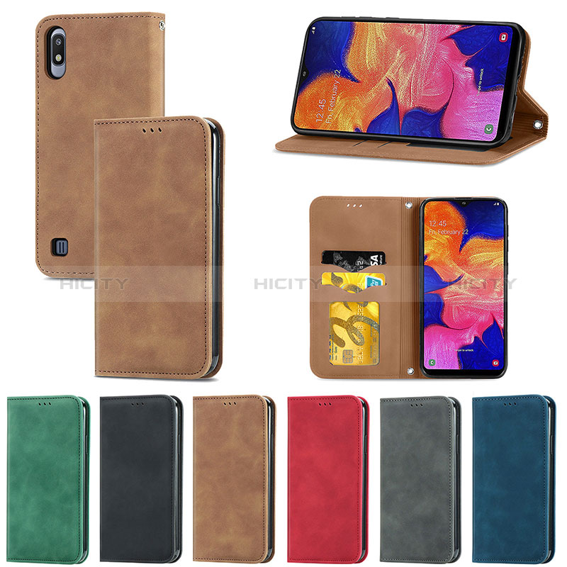 Coque Portefeuille Livre Cuir Etui Clapet S04D pour Samsung Galaxy A10 Plus