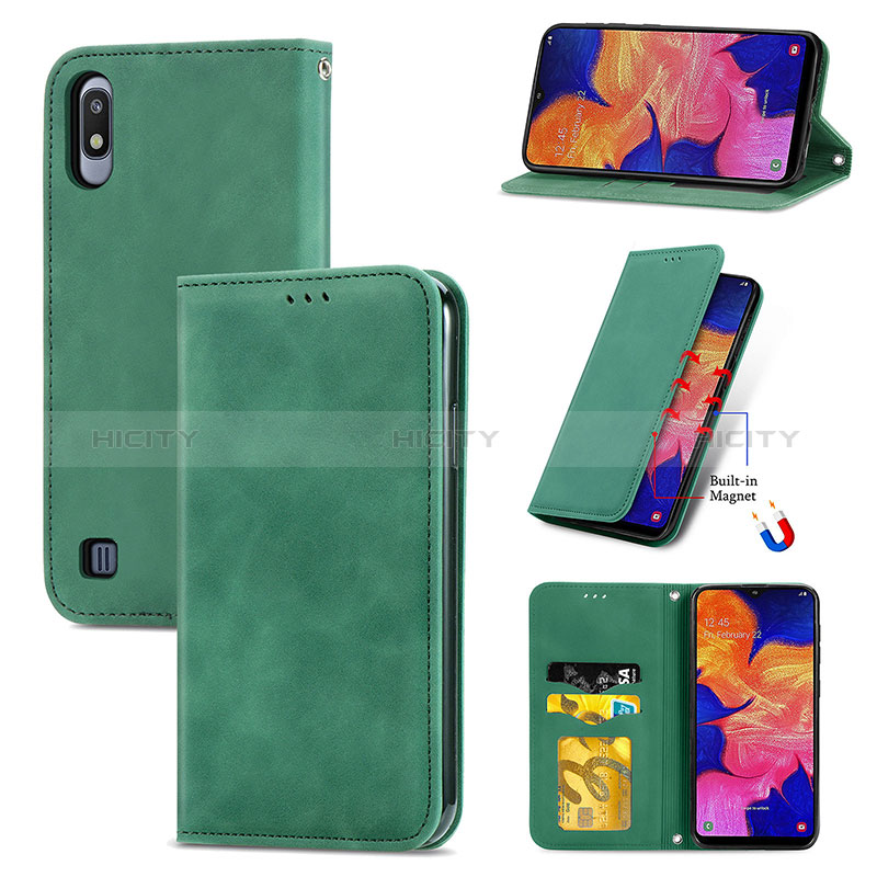 Coque Portefeuille Livre Cuir Etui Clapet S04D pour Samsung Galaxy A10 Plus