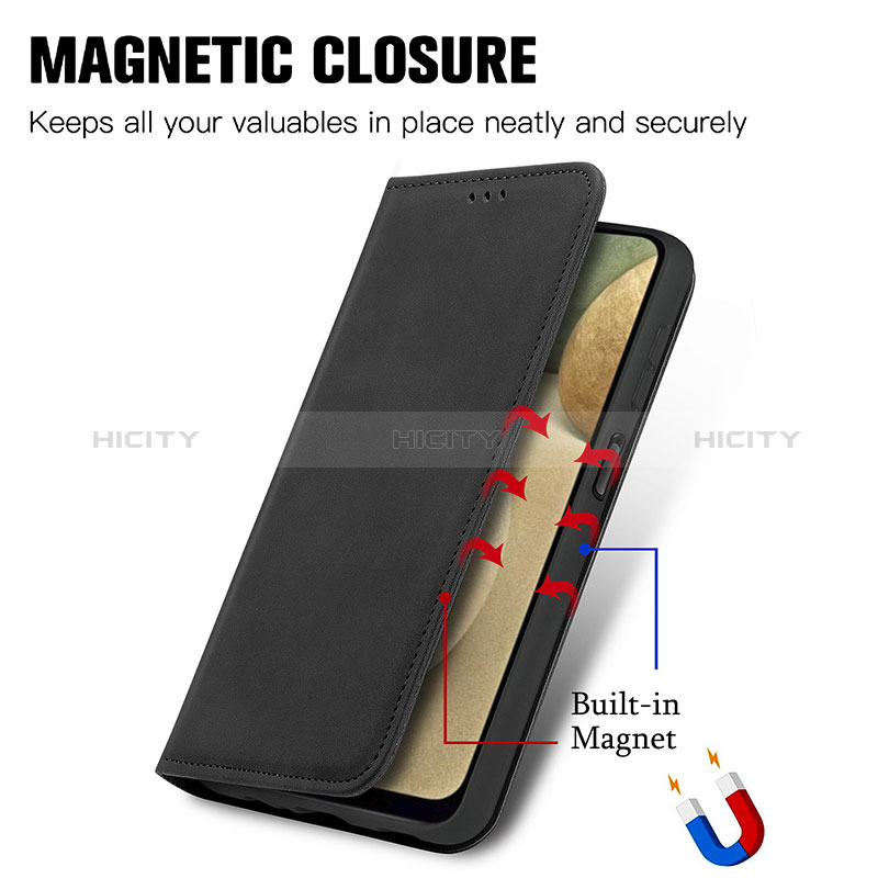 Coque Portefeuille Livre Cuir Etui Clapet S04D pour Samsung Galaxy A12 5G Plus