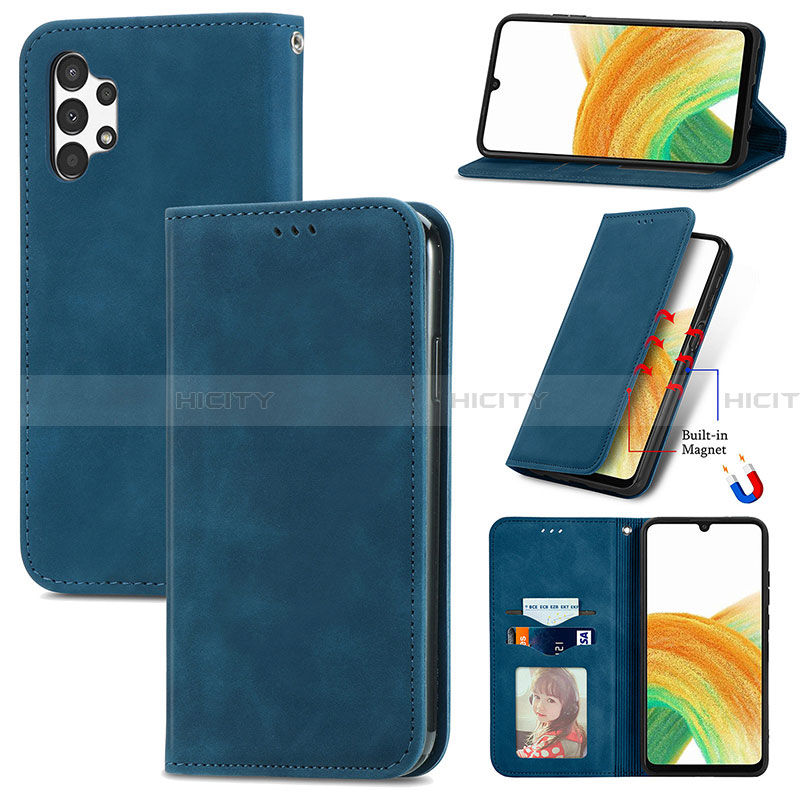 Coque Portefeuille Livre Cuir Etui Clapet S04D pour Samsung Galaxy A13 4G Plus