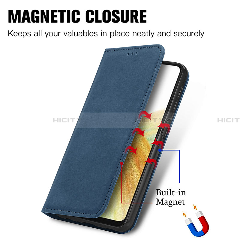 Coque Portefeuille Livre Cuir Etui Clapet S04D pour Samsung Galaxy A13 4G Plus