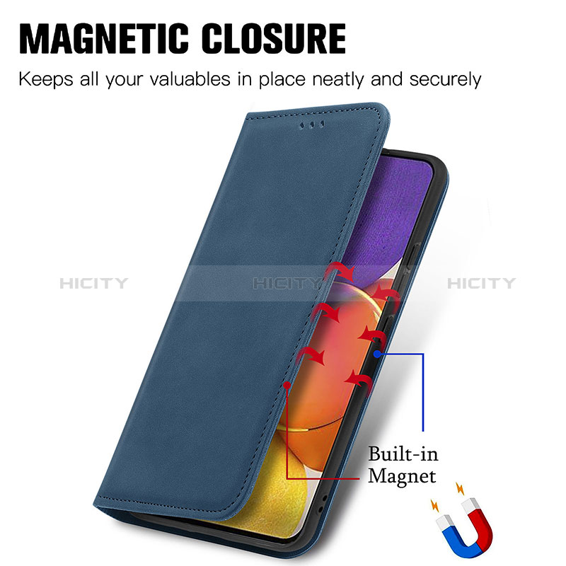 Coque Portefeuille Livre Cuir Etui Clapet S04D pour Samsung Galaxy A15 4G Plus