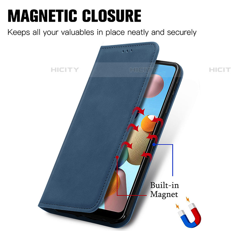 Coque Portefeuille Livre Cuir Etui Clapet S04D pour Samsung Galaxy A21 European Plus