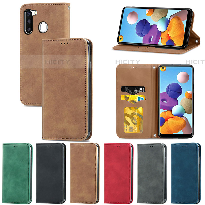 Coque Portefeuille Livre Cuir Etui Clapet S04D pour Samsung Galaxy A21 European Plus