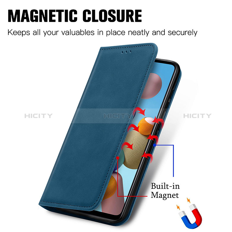 Coque Portefeuille Livre Cuir Etui Clapet S04D pour Samsung Galaxy A21s Plus