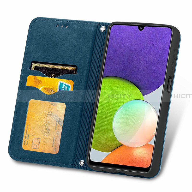 Coque Portefeuille Livre Cuir Etui Clapet S04D pour Samsung Galaxy A22 4G Plus