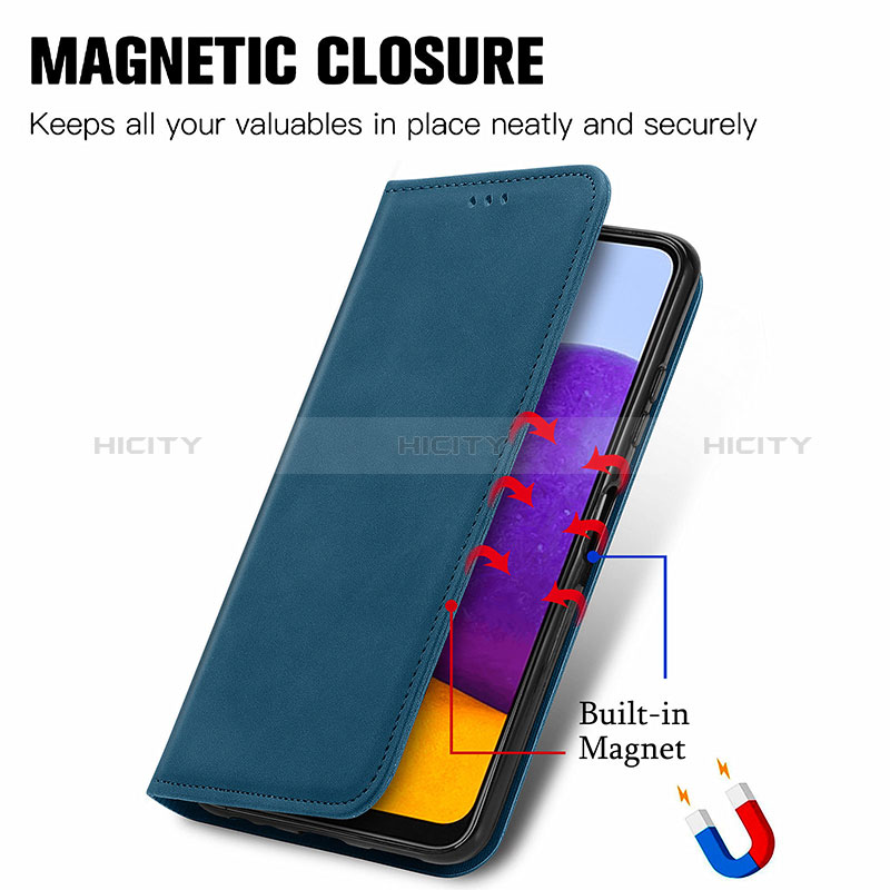 Coque Portefeuille Livre Cuir Etui Clapet S04D pour Samsung Galaxy A22s 5G Plus