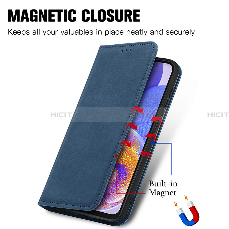 Coque Portefeuille Livre Cuir Etui Clapet S04D pour Samsung Galaxy A23 4G Plus