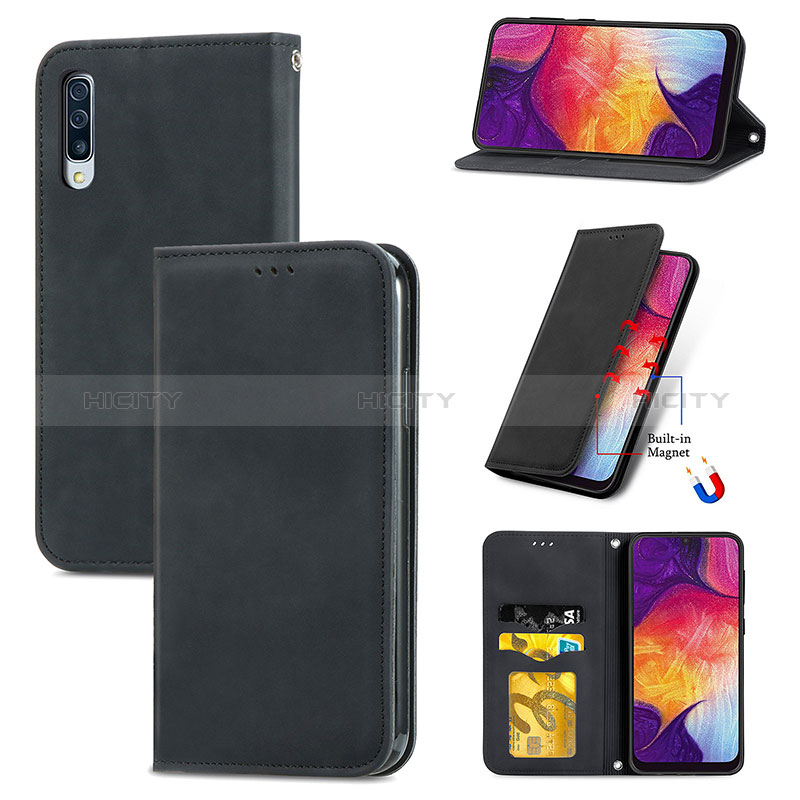 Coque Portefeuille Livre Cuir Etui Clapet S04D pour Samsung Galaxy A30S Plus