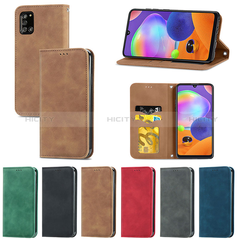 Coque Portefeuille Livre Cuir Etui Clapet S04D pour Samsung Galaxy A31 Plus