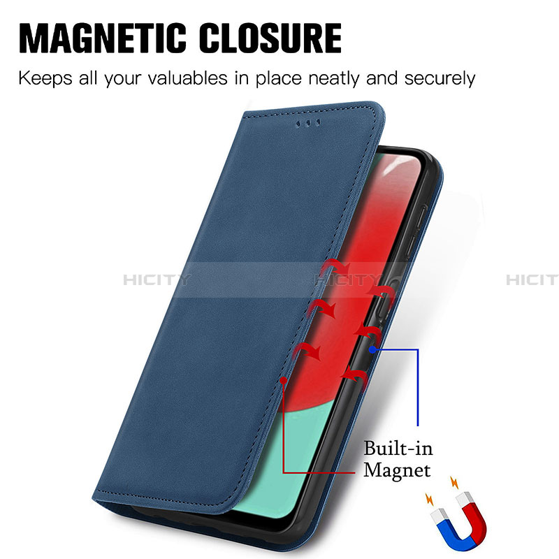 Coque Portefeuille Livre Cuir Etui Clapet S04D pour Samsung Galaxy A32 4G Plus