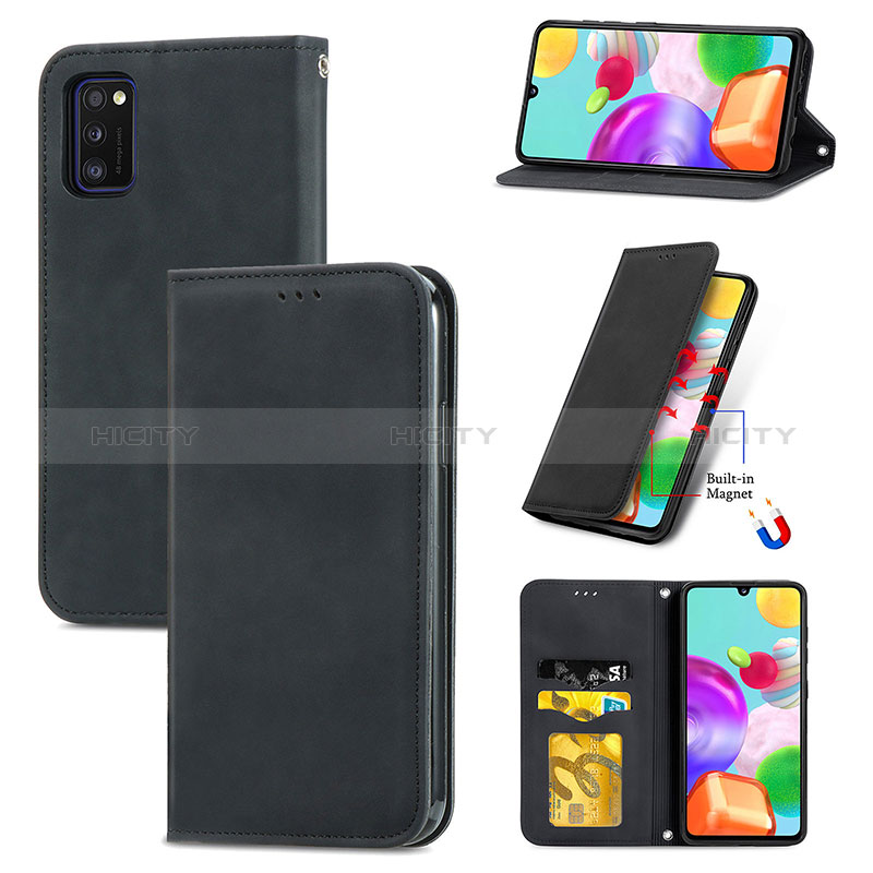 Coque Portefeuille Livre Cuir Etui Clapet S04D pour Samsung Galaxy A41 Plus