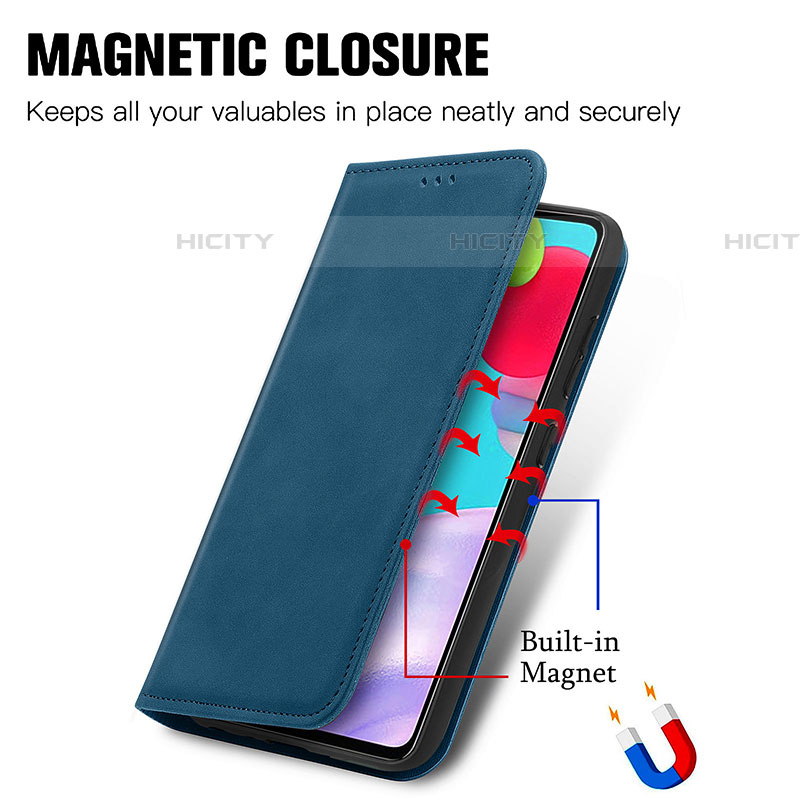 Coque Portefeuille Livre Cuir Etui Clapet S04D pour Samsung Galaxy A52 4G Plus