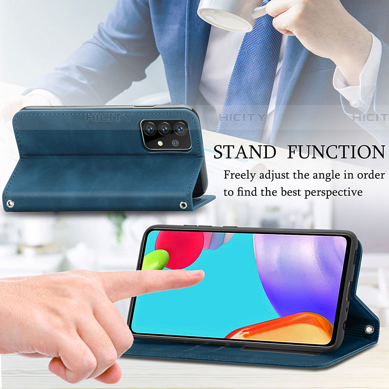 Coque Portefeuille Livre Cuir Etui Clapet S04D pour Samsung Galaxy A52 5G Plus