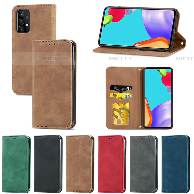 Coque Portefeuille Livre Cuir Etui Clapet S04D pour Samsung Galaxy A52 5G Plus