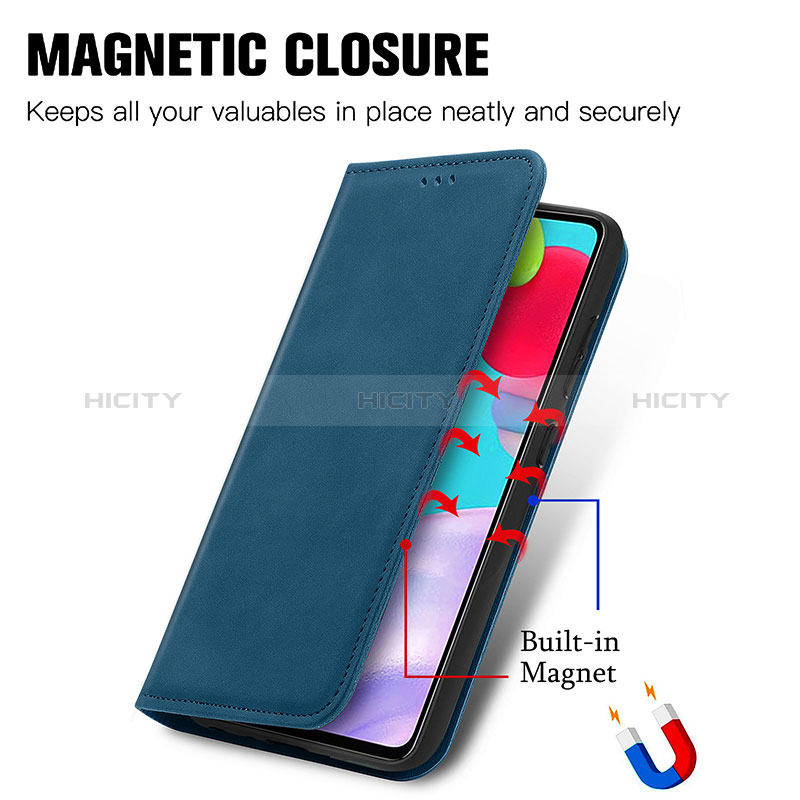 Coque Portefeuille Livre Cuir Etui Clapet S04D pour Samsung Galaxy A52s 5G Plus