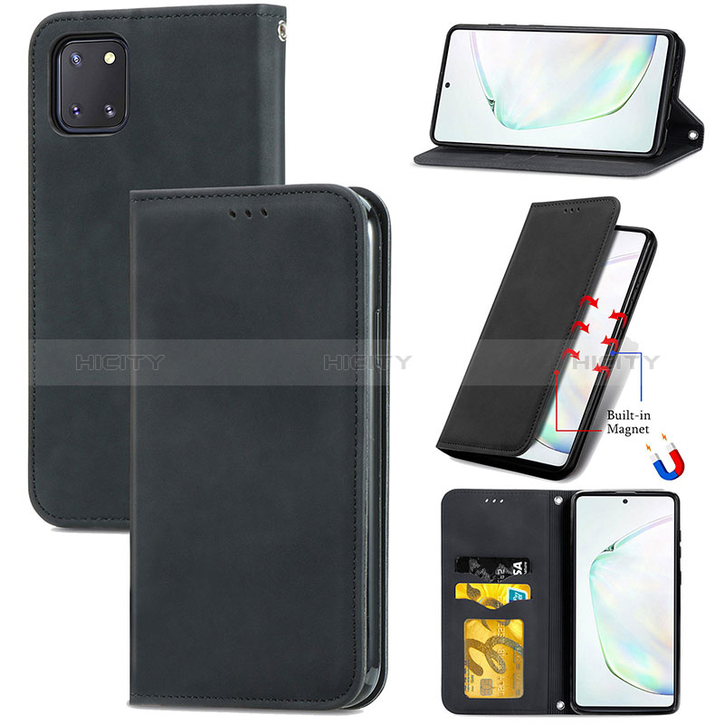 Coque Portefeuille Livre Cuir Etui Clapet S04D pour Samsung Galaxy A81 Plus