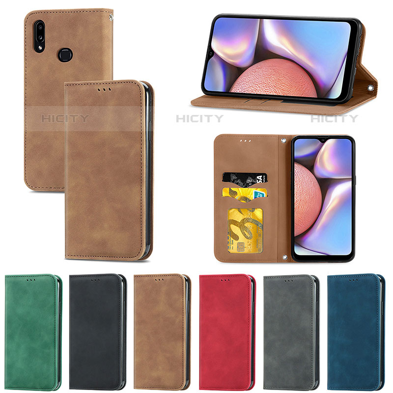 Coque Portefeuille Livre Cuir Etui Clapet S04D pour Samsung Galaxy M01s Plus