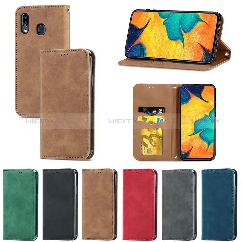 Coque Portefeuille Livre Cuir Etui Clapet S04D pour Samsung Galaxy M10S Plus