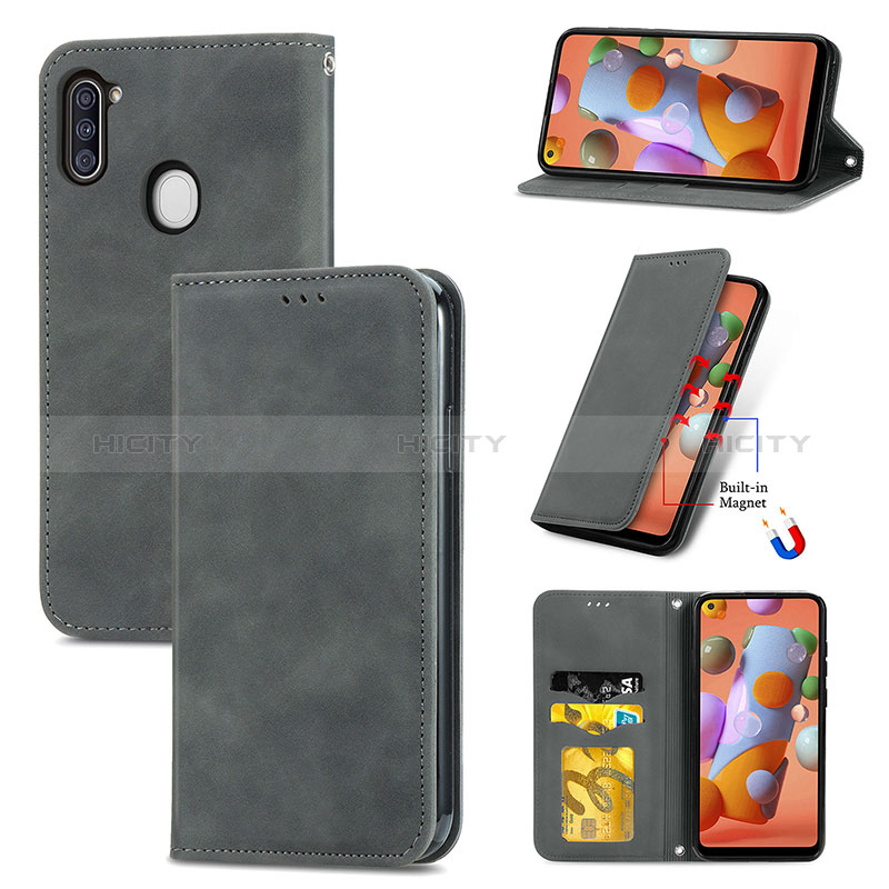 Coque Portefeuille Livre Cuir Etui Clapet S04D pour Samsung Galaxy M11 Plus