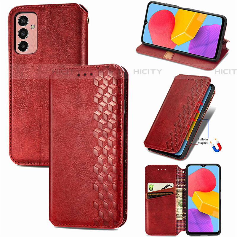 Coque Portefeuille Livre Cuir Etui Clapet S04D pour Samsung Galaxy M13 4G Plus