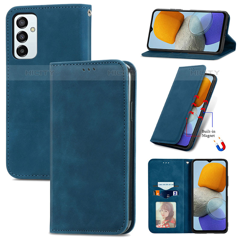 Coque Portefeuille Livre Cuir Etui Clapet S04D pour Samsung Galaxy M23 5G Plus