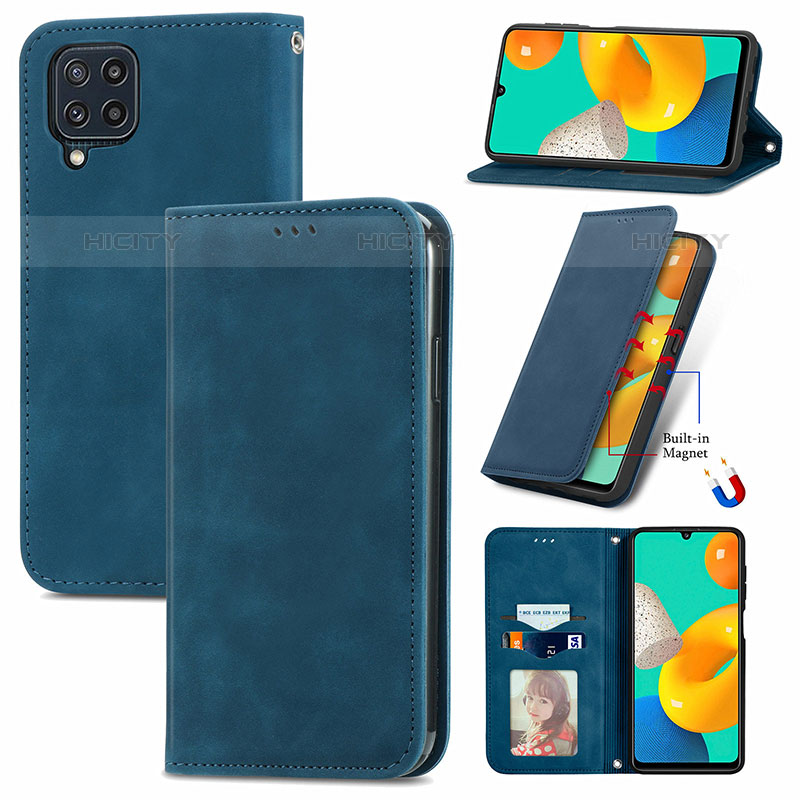 Coque Portefeuille Livre Cuir Etui Clapet S04D pour Samsung Galaxy M32 4G Plus