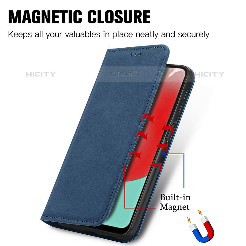 Coque Portefeuille Livre Cuir Etui Clapet S04D pour Samsung Galaxy M32 5G Plus