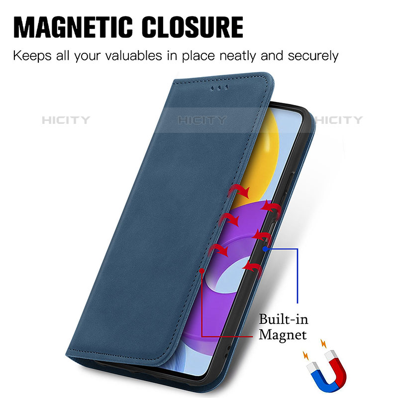 Coque Portefeuille Livre Cuir Etui Clapet S04D pour Samsung Galaxy M52 5G Plus