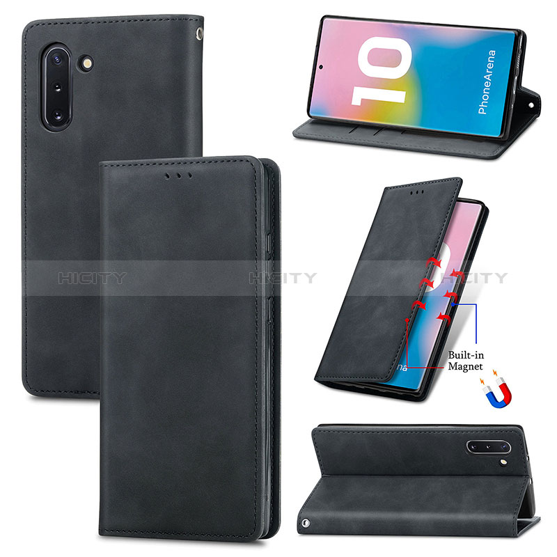 Coque Portefeuille Livre Cuir Etui Clapet S04D pour Samsung Galaxy Note 10 5G Plus