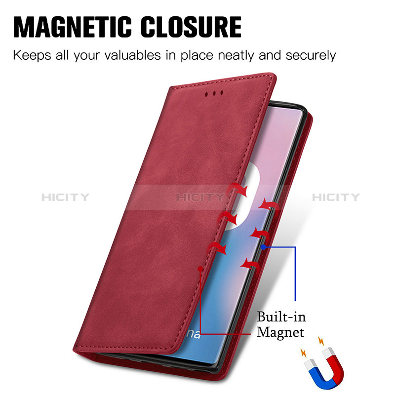 Coque Portefeuille Livre Cuir Etui Clapet S04D pour Samsung Galaxy Note 10 Plus 5G Plus