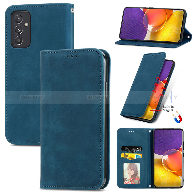 Coque Portefeuille Livre Cuir Etui Clapet S04D pour Samsung Galaxy Quantum2 5G Plus