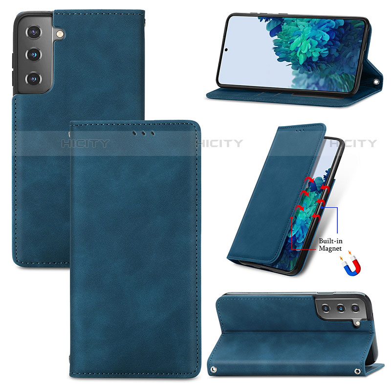 Coque Portefeuille Livre Cuir Etui Clapet S04D pour Samsung Galaxy S21 5G Plus