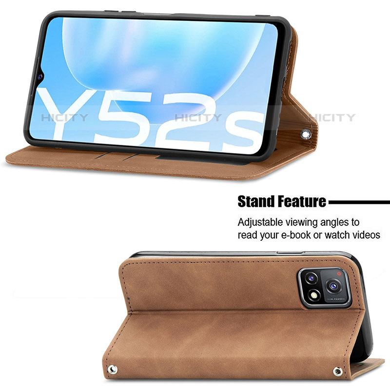 Coque Portefeuille Livre Cuir Etui Clapet S04D pour Vivo iQOO U3x 5G Plus