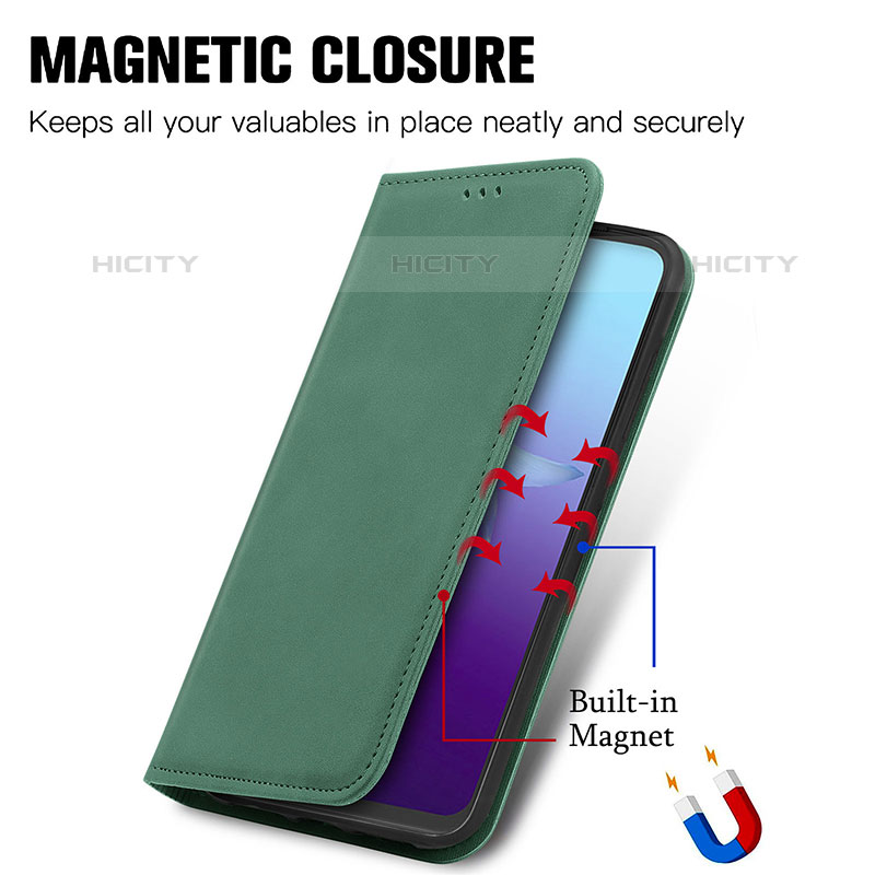 Coque Portefeuille Livre Cuir Etui Clapet S04D pour Vivo V20 (2021) Plus