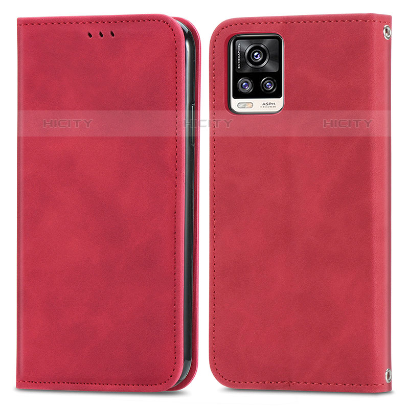 Coque Portefeuille Livre Cuir Etui Clapet S04D pour Vivo V20 (2021) Plus