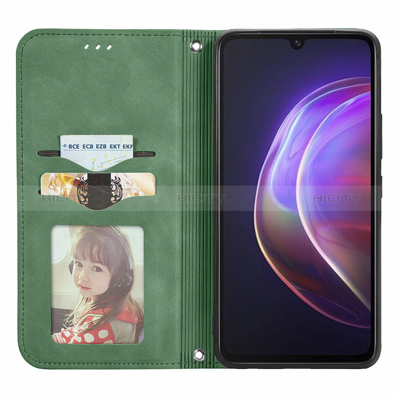 Coque Portefeuille Livre Cuir Etui Clapet S04D pour Vivo V21 5G Plus