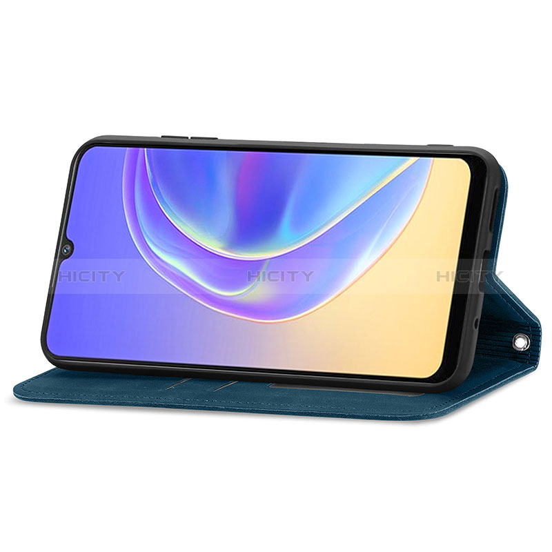 Coque Portefeuille Livre Cuir Etui Clapet S04D pour Vivo V21e 4G Plus