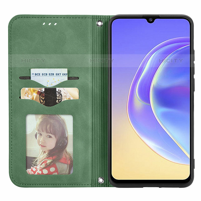 Coque Portefeuille Livre Cuir Etui Clapet S04D pour Vivo V21e 5G Plus