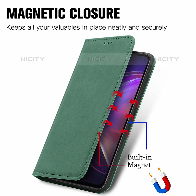 Coque Portefeuille Livre Cuir Etui Clapet S04D pour Vivo V21s 5G Plus