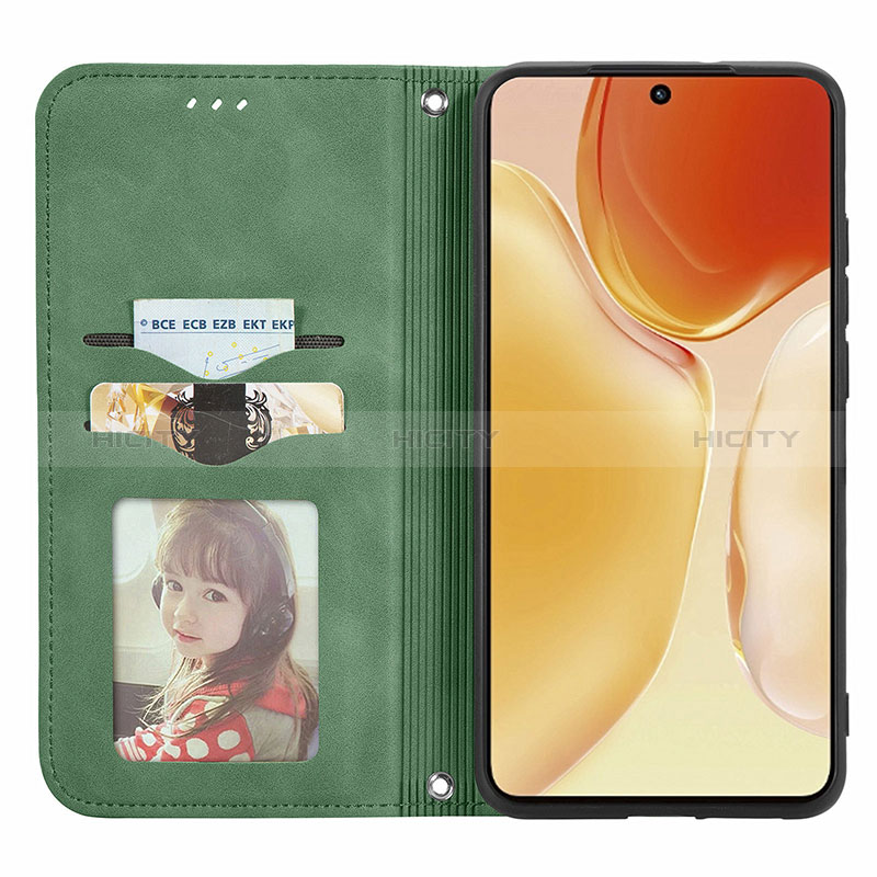 Coque Portefeuille Livre Cuir Etui Clapet S04D pour Vivo X70 5G Plus