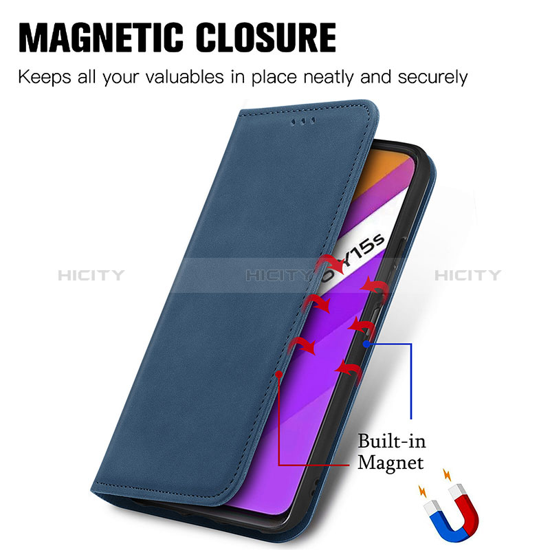 Coque Portefeuille Livre Cuir Etui Clapet S04D pour Vivo Y01 Plus