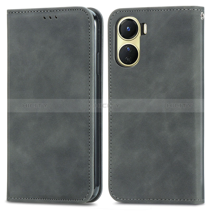 Coque Portefeuille Livre Cuir Etui Clapet S04D pour Vivo Y02S Plus