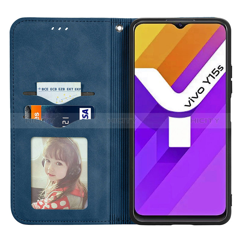 Coque Portefeuille Livre Cuir Etui Clapet S04D pour Vivo Y10 t1 Plus