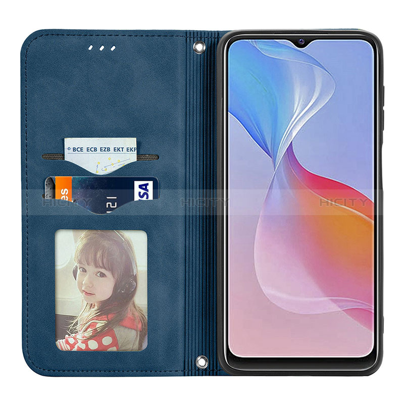 Coque Portefeuille Livre Cuir Etui Clapet S04D pour Vivo Y21G Plus