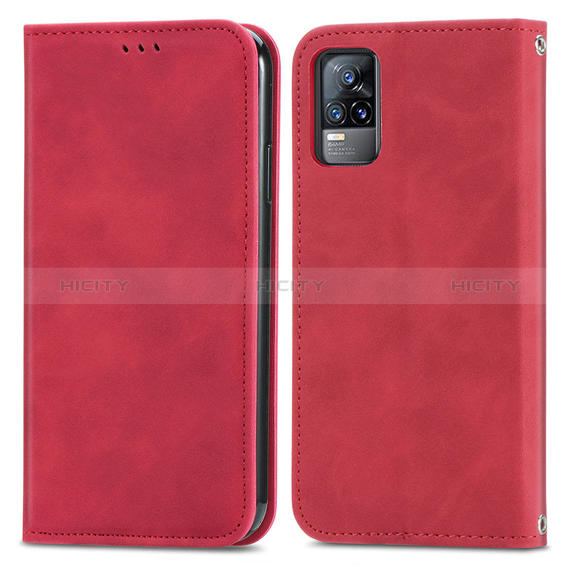 Coque Portefeuille Livre Cuir Etui Clapet S04D pour Vivo Y73 (2021) Plus