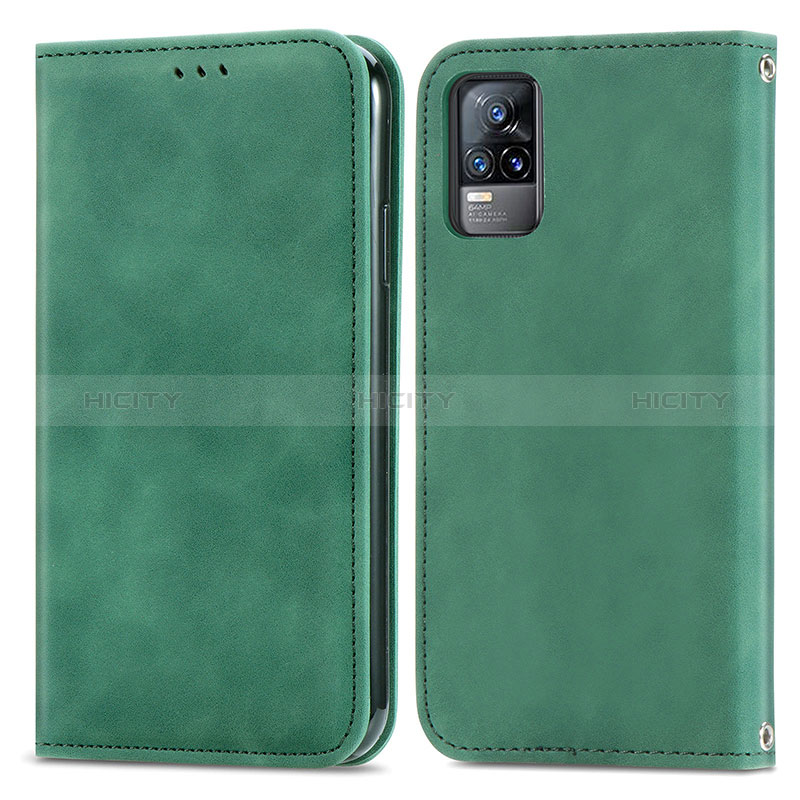 Coque Portefeuille Livre Cuir Etui Clapet S04D pour Vivo Y73 (2021) Plus